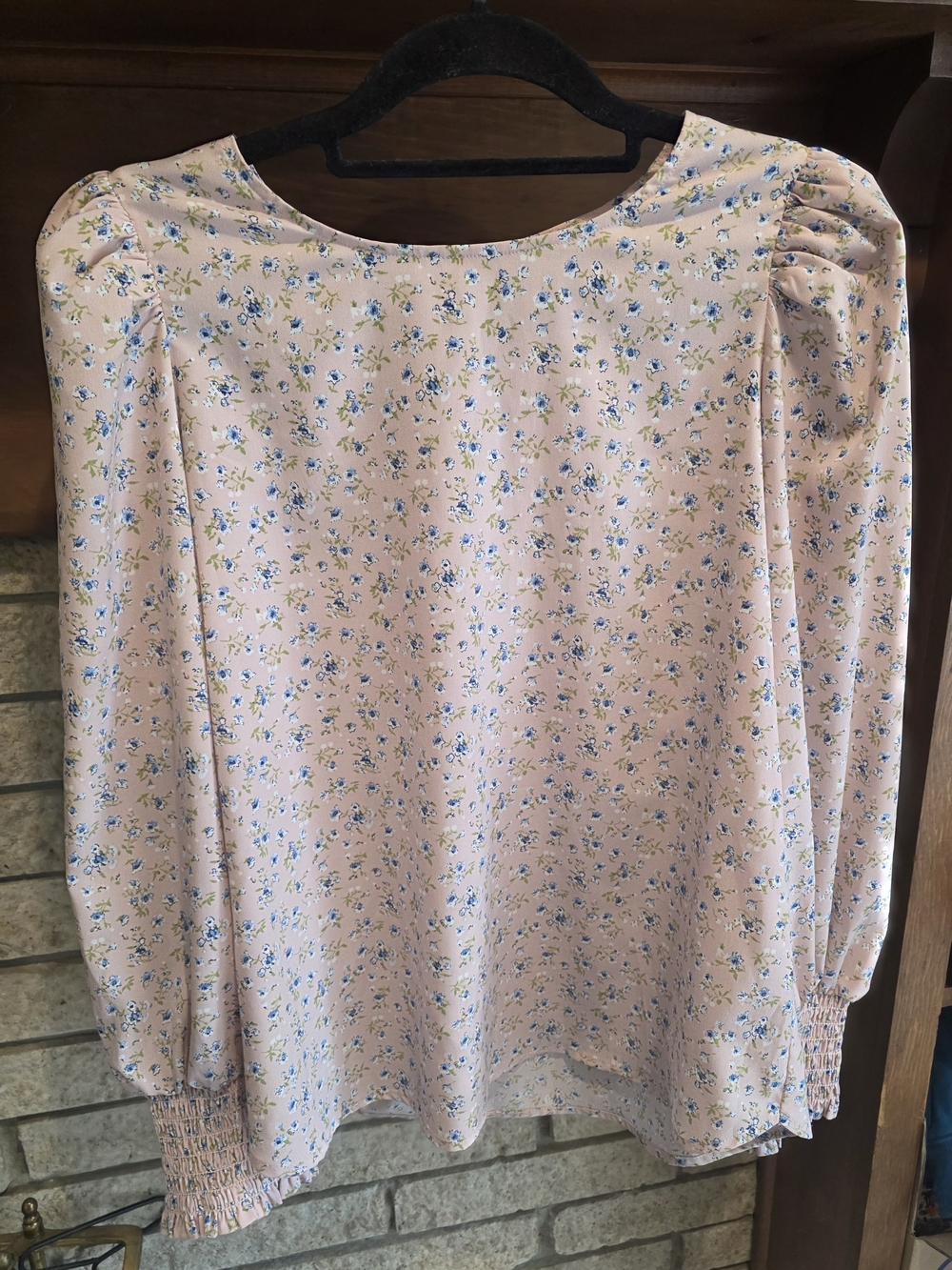 Pleione Pink Floral Long-Sleeve Blouse - Picture 3 of 7